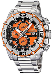 Festina Chrono Bike Pomarańczowy/Stal Ø48 mm F16599-6