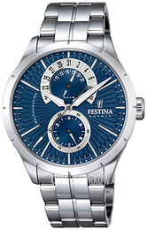 Festina Retro Niebieski/Stal Ø46 mm F16632-A