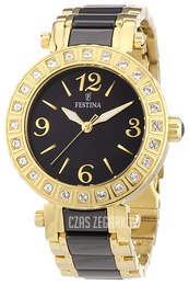 Festina Czarny/Stal w odcieniu złota Ø38 mm F16644-2