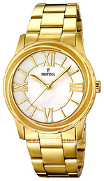 Festina Biały/Stal w odcieniu złota Ø36 mm F16724-1