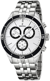 Festina Biały/Stal Ø43 mm F16762-1