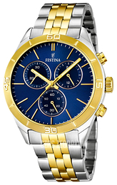 Festina Sport Niebieski/Stal w odcieniu złota Ø43 mm F16763-2