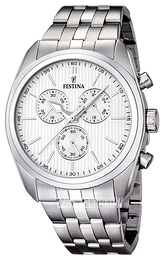 Festina Biały/Stal Ø44 mm F16778-1