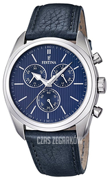 Festina Sport Niebieski/Skóra Ø44 mm F16779-3