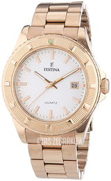 Festina Biały/Stal w kolorze różowego złota Ø40 mm F16788-1