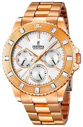Festina Biały/Stal w kolorze różowego złota Ø40 mm F16789-1