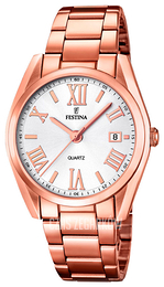 Festina Dress Srebrny/Stal w kolorze różowego złota Ø37 mm F16793-1