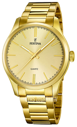Festina Żółte złoto/Stal w odcieniu złota Ø44 mm F16808-1