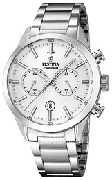Festina Biały/Stal Ø44 mm F16826-1