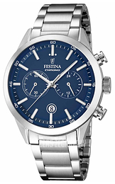 Festina Dress Niebieski/Stal Ø44 mm F16826-2