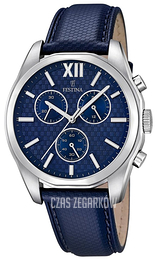 Festina Niebieski/Skóra Ø42 mm F16860-2