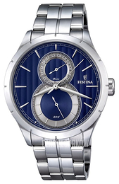 Festina Dress Niebieski/Stal Ø46 mm F16891-3