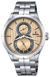 Festina Dress Beżowy/Stal Ø46 mm F16891-4