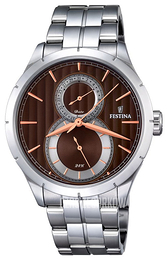 Festina Dress Brązowy/Stal Ø46 mm F16891-5