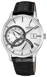 Festina Srebrny/Skóra Ø42 mm F16983-1