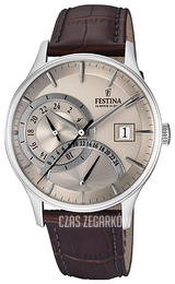 Festina Srebrny/Skóra Ø42 mm F16983-2