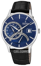 Festina Niebieski/Skóra Ø42 mm F16983-3