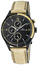 Festina Czarny/Skóra Ø41 mm F16994-1