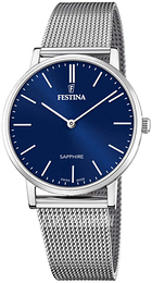 Festina Swiss Made Niebieski/Stal Ø40 mm F20014-2