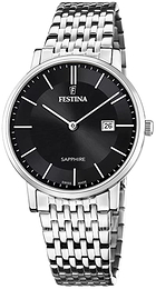 Festina Swiss Made Czarny/Stal Ø40 mm F20018-3