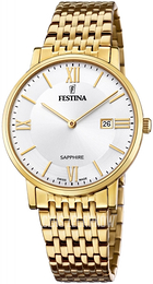 Festina Biały/Stal w odcieniu złota Ø39 mm F20020-1