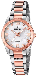 Festina Biały/Stal w kolorze różowego złota Ø31 mm F20209-2