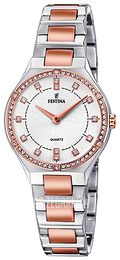 Festina Biały/Stal w kolorze różowego złota Ø29 mm F20226-3