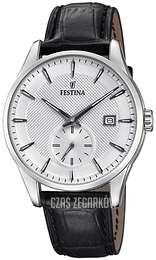 Festina Retro Srebrny/Skóra Ø41 mm F20277-1