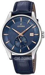 Festina Retro Niebieski/Skóra Ø41 mm F20277-2