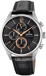 Festina Czarny/Skóra Ø41 mm F20286-6