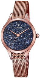 Festina Mademoiselle Zestaw kryształów/Stal w kolorze różowego złota Ø32 mm F20338-3