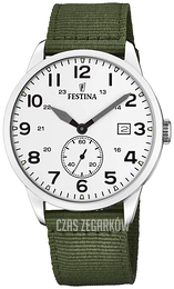 Festina Retro Biały/Tkanina Ø42 mm F20347-1