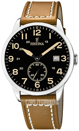Festina Retro Czarny/Skóra Ø42 mm F20347-6