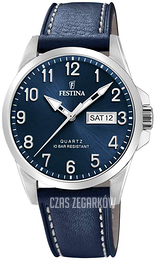 Festina Niebieski/Skóra Ø41 mm F20358-C