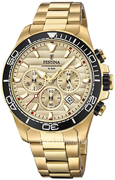 Festina Beżowy/Stal w odcieniu złota Ø44.3 mm F20364-1