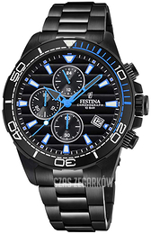 Festina Czarny/Stal Ø44.3 mm F20365-2