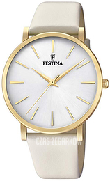 Festina Srebrny/Skóra Ø38 mm F20372-1