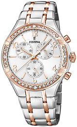 Festina Biały/Stal w kolorze różowego złota Ø39 mm F20394-1