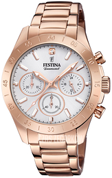 Festina Biały/Stal w kolorze różowego złota Ø39 mm F20399-1