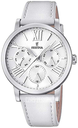 Festina Multifunction Biały/Skóra Ø37 mm F20415-1