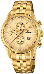 Festina Żółte złoto/Stal w odcieniu złota Ø43 mm F20418-1
