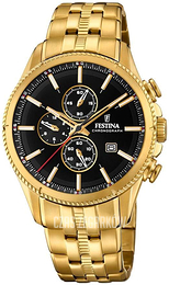 Festina Czarny/Stal w odcieniu złota Ø43 mm F20418-3