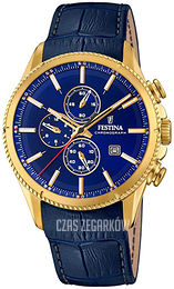 Festina Niebieski/Skóra Ø43 mm F20419-2