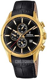 Festina Czarny/Skóra Ø43 mm F20419-3