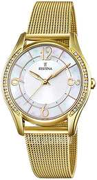 Festina Mademoiselle Biały/Stal w odcieniu złota Ø36 mm F20421-1