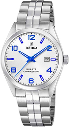 Festina Biały/Stal Ø40 mm F20437-5