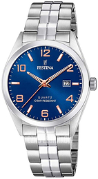 Festina Classic Niebieski/Stal Ø40 mm F20437-7