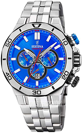 Festina Niebieski/Stal Ø44 mm F20448-2
