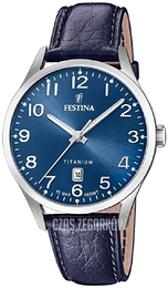 Festina Niebieski/Skóra Ø40 mm F20467-2