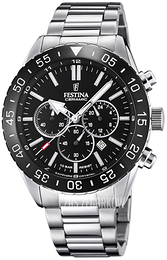 Festina Ceramic Czarny/Stal Ø44 mm F20575-3
